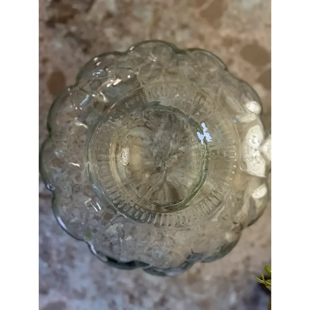 Apothecary Jar Extra Large‎ 7” Wide 6.5” Tall 5” Opening Floral Flower Vase